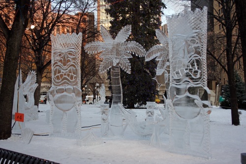ice sculptures