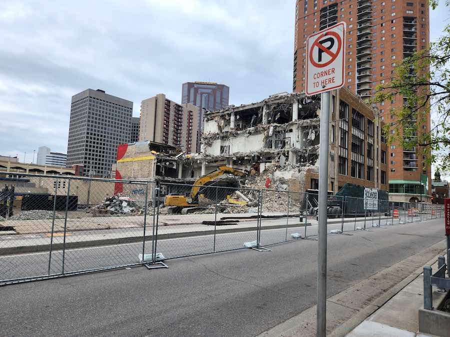Demolition of the safety annex building