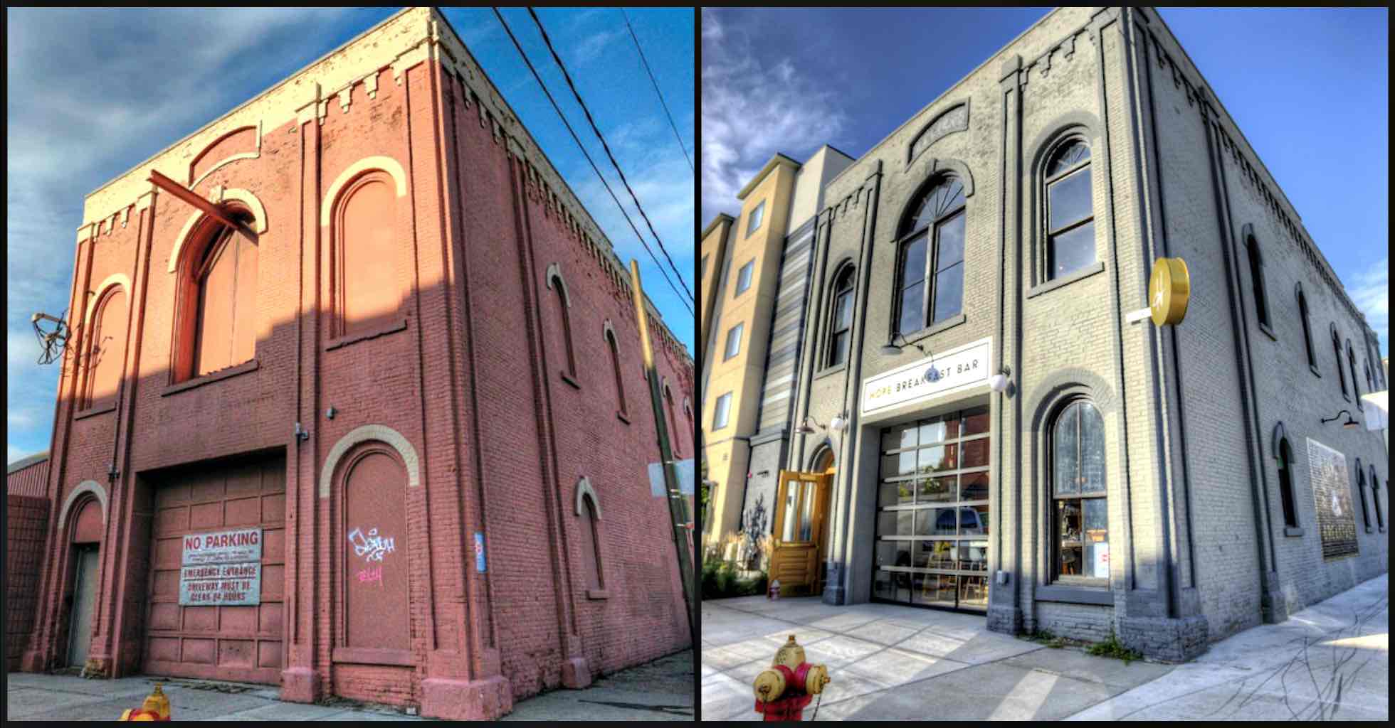 before and after fire station